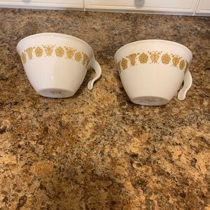 Vintage Corelle butterfly cups 1 pair